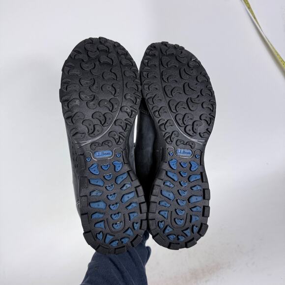 L.L.Bean Trail Mountain Hiking Shoes Men's 10 Gray Leahter Lace-Up Outdoor - Picture 8 of 10